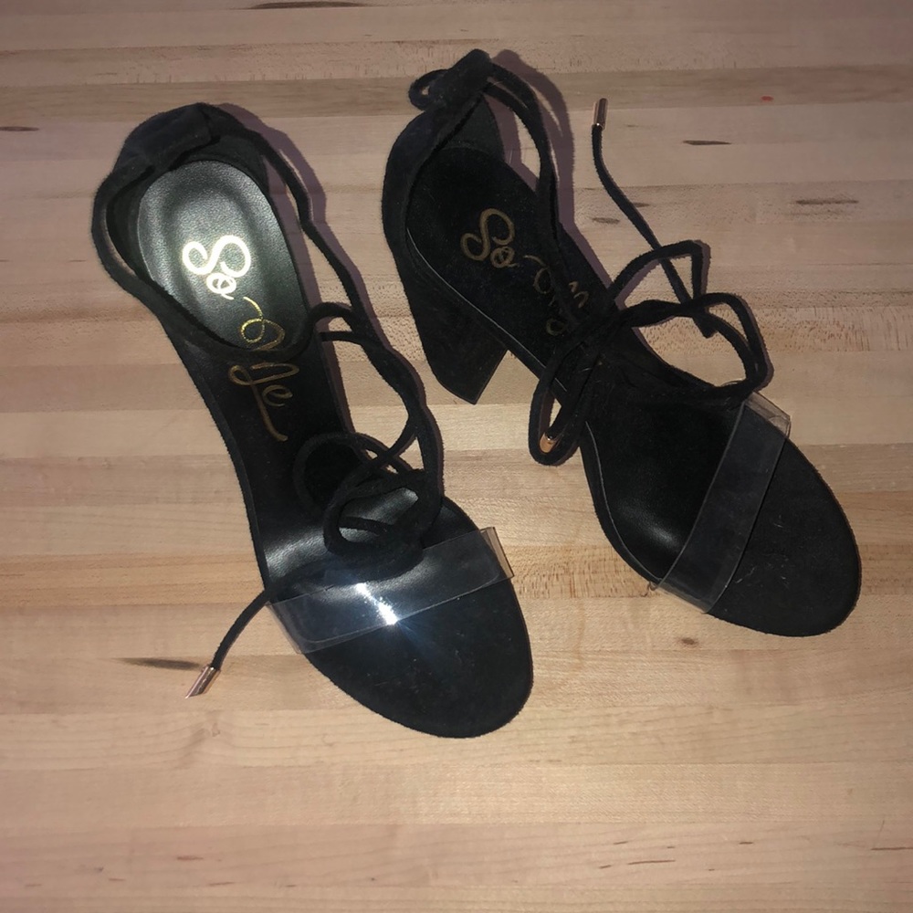 Strapped Black Sandal
